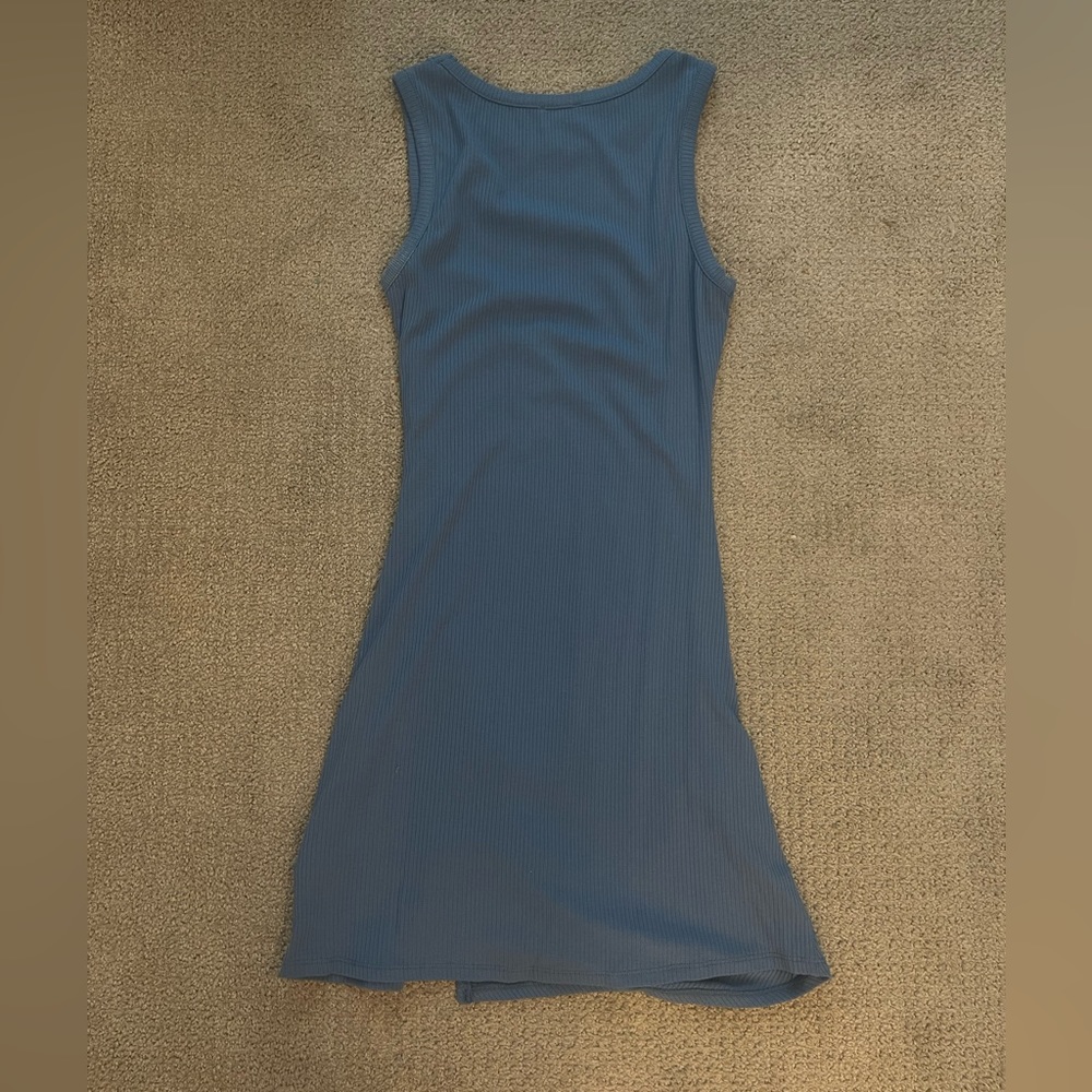 LE LIS Ribbed Blue Mini Dress - Picture 2 of 3